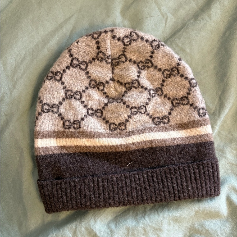 Gucci GG Cashmere jacquard beanie no longer in stores